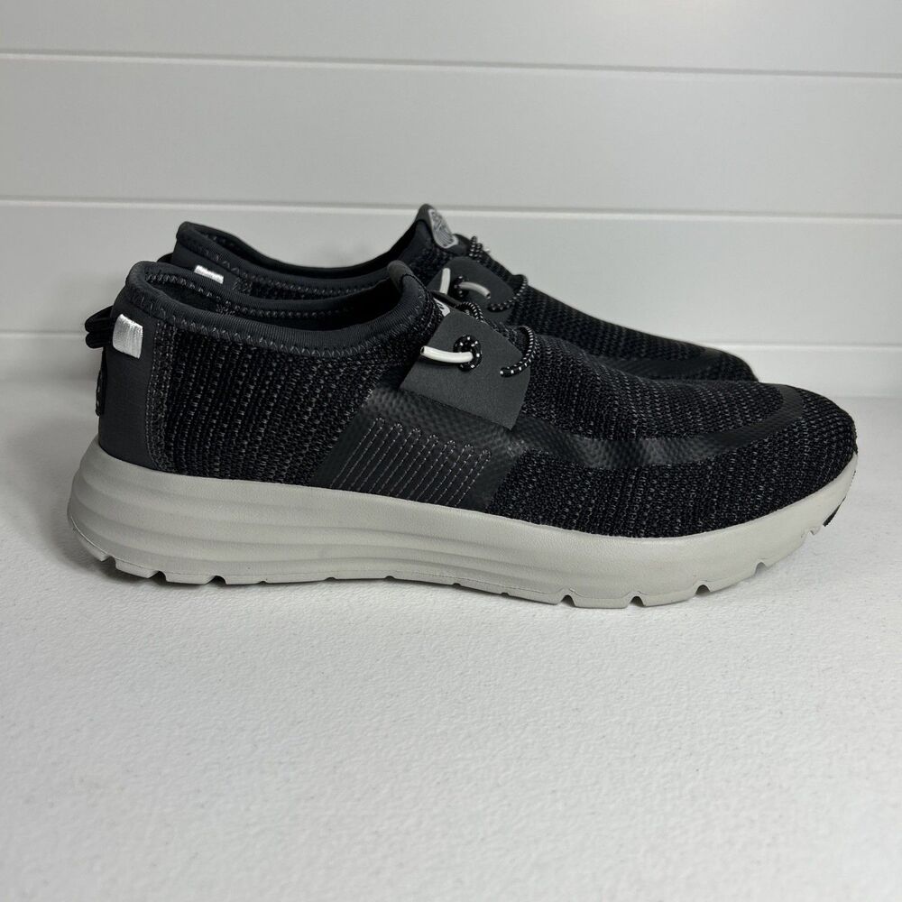 Hey Dude Men's Shoes Size 10 M Black/Multi Sirocco Stretch Sox Comf